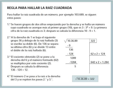 Ejemplos De Raiz Cuadrada De 6 Cifras Nuevo Ejemplo