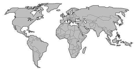 Simplified Angular World Map Carte Du Monde Vierge X Png My Xxx Hot Girl