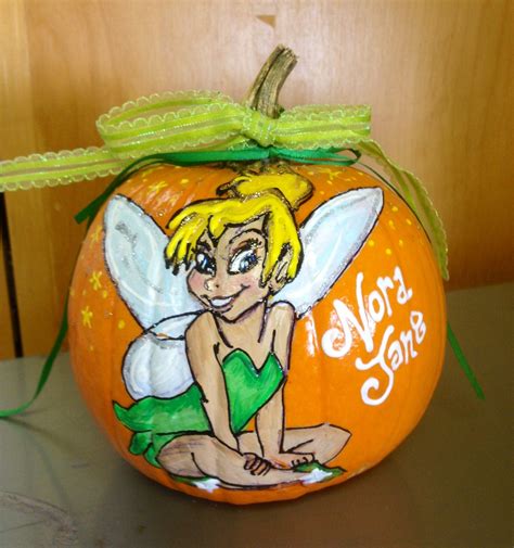 I Painted This Tinkerbell Pumpkin For A Sweet Baby Girl