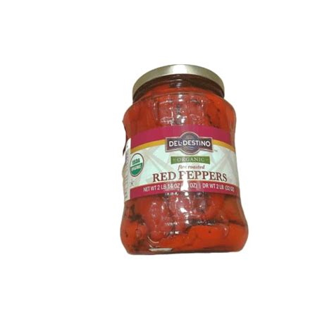 Del Destino Organic Fire Roasted Red Peppers 46oz Shelhealth