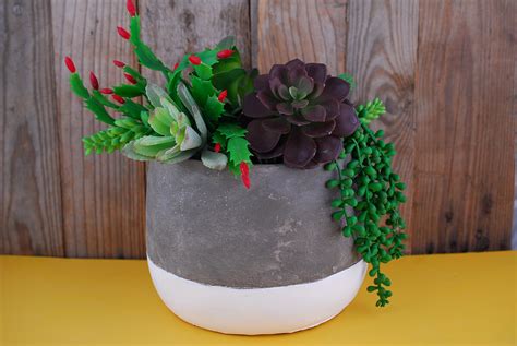 Dip Dyed Ceramic Ash Flower Pots 8x 625