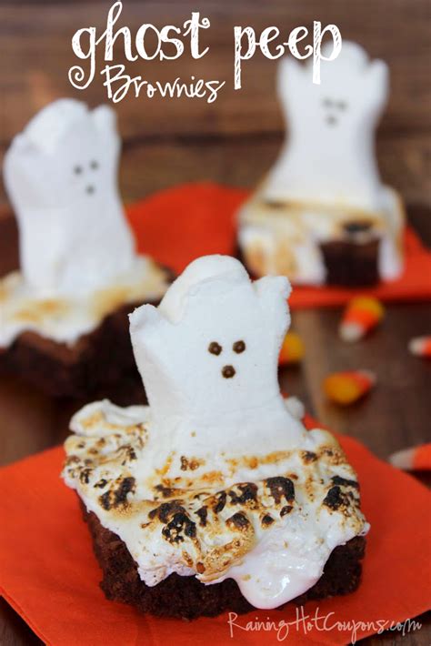Ghost Peep Brownies Recipe Delicious Halloween Treats Halloween