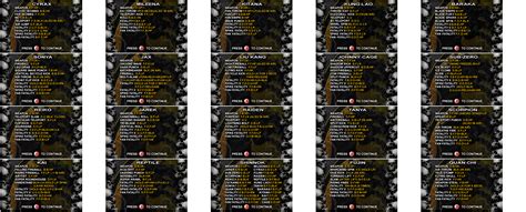 The Spriters Resource Full Sheet View Mortal Kombat Gold Move Lists