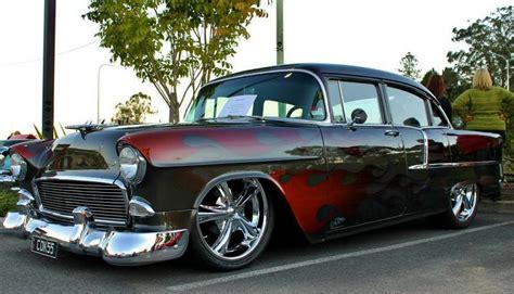 55 Chevy 4dr Sedan Classic Cars Muscle Hot Rods Cars Classic Cars