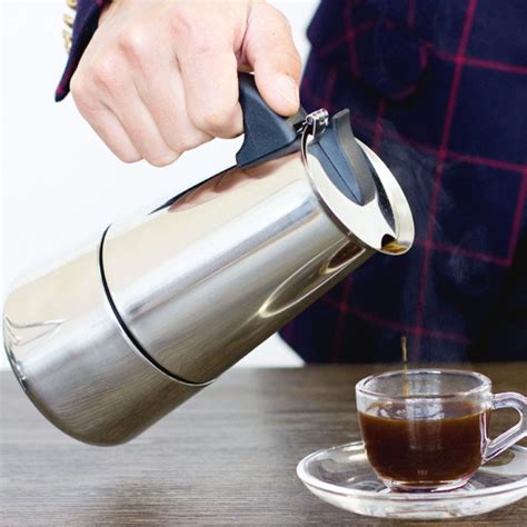 Stainless Steel Mocha Coffee Maker Espresso Mocha Pot Latte Stove Top