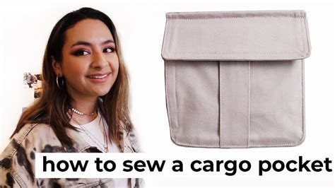 How To Sew A Flat Cargo Pocket 2 In 1 Youtube