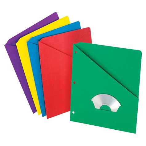 Oxford Slash Pocket Folder With Die Cut Pack 25