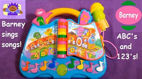 2003 Barney And Friends Singin Alphabet Songbook Toy By Mattel