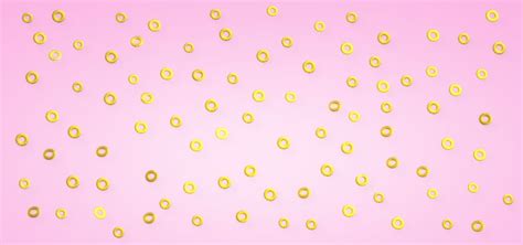 Golden Sparkles Twisted Torus On Pastel Pink Background Golden Pastel