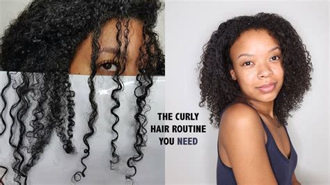 Multi Textured Curly Hair Routine Shape And Definition 3a 3b 3c 4a 4b 4c Youtube