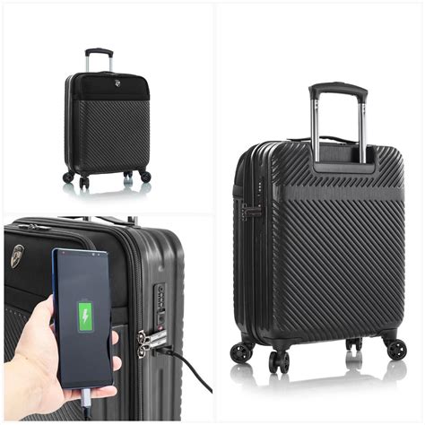 Heys Charge A Weigh 20 21 Spinner Carry On Luggage Luggagedesigners