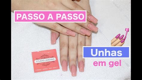 Unhas De Gel Passo A Passo Youtube