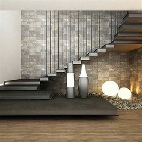 40 Chic Contemporary Living Room Stair Ideas For You 41 Home Stairs