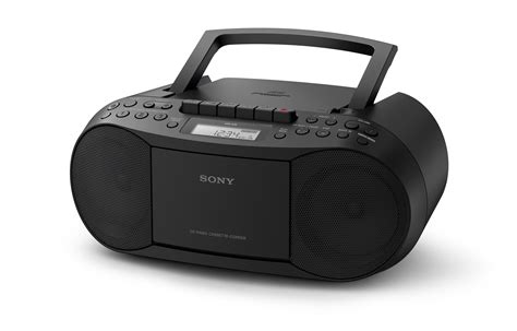 Sony Cfds B Cek Classic Cd And Tape Boombox With Radio Black Amazon