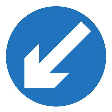 Keep Left Arrow Traffic And Parking Signs Reflective Traffic Signs