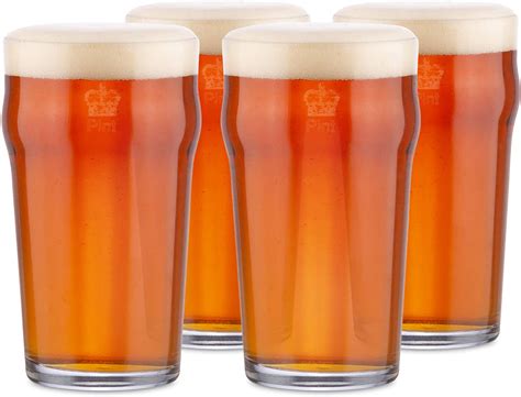 Kegworks British Pub Style Imperial Pint Glass With Etched