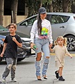 Kourtney Kardashian takes children out