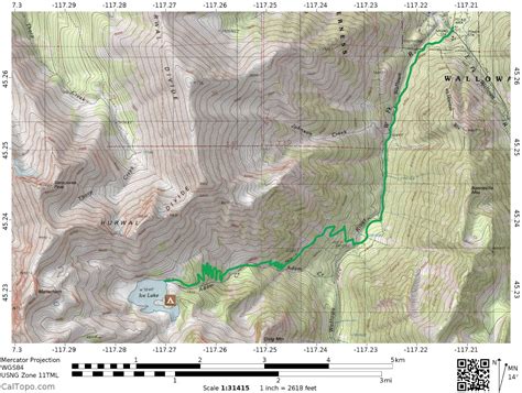 Eagle Cap Wilderness Topographic Map Us States Map