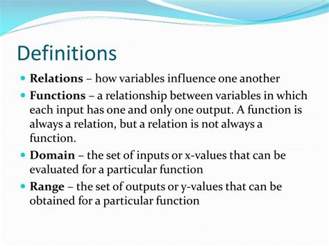 Ppt Functions Vs Relations Powerpoint Presentation Free Download