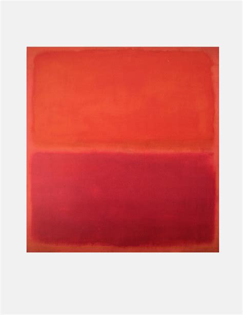 Mark Rothko N°3 Untitled Orange 1967 Reproduction Fine Art Print