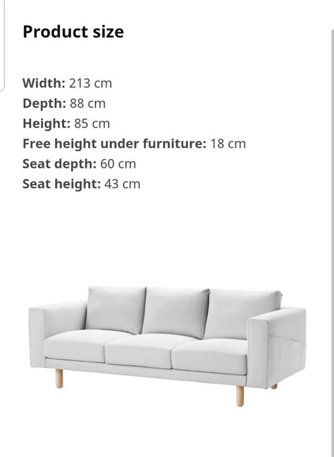 Ikea Norsborg 3 Seater Sofa Furniture Home Living Furniture Sofas