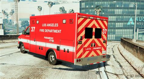 Ford E450 Lafd Ambulance 4k For Gta 5