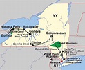 Upstate New York & Hudson Valley Map - Interlude Tours