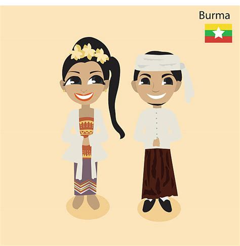 Best Myanmar People Illustrations Royalty Free Vector Graphics And Clip