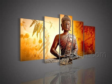 5 Pieces Framed Free Shipping Hand Painted Wall Decor Modern Abstract