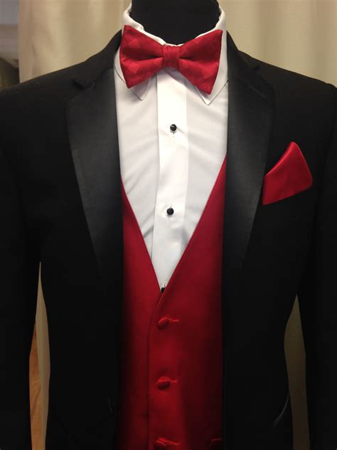 The Tux Side Of Proms Black And Red Tux Red And White Weddings Red