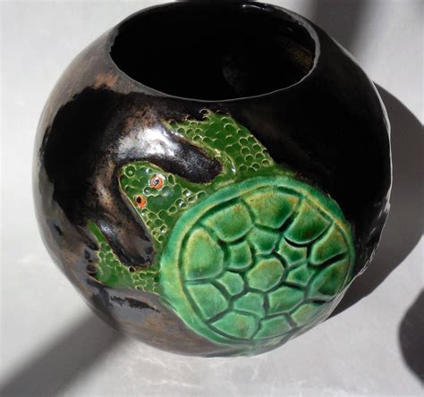 Turtle Vase Etsy