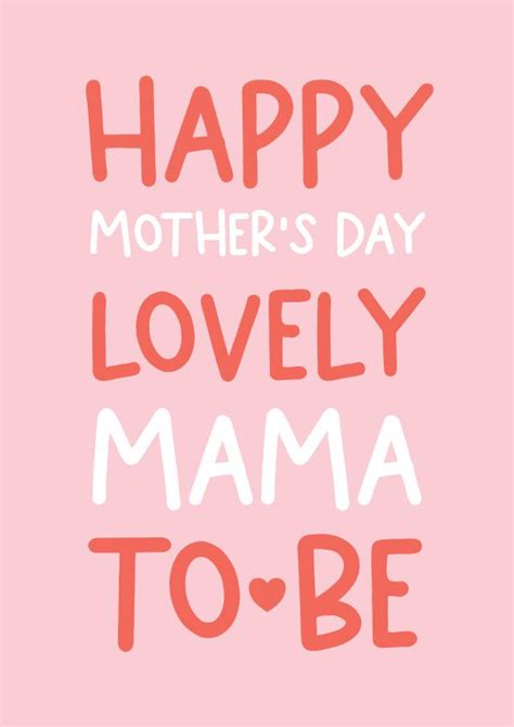 cute mothers day card mum to be happy mother s day lovely mama to be thortful