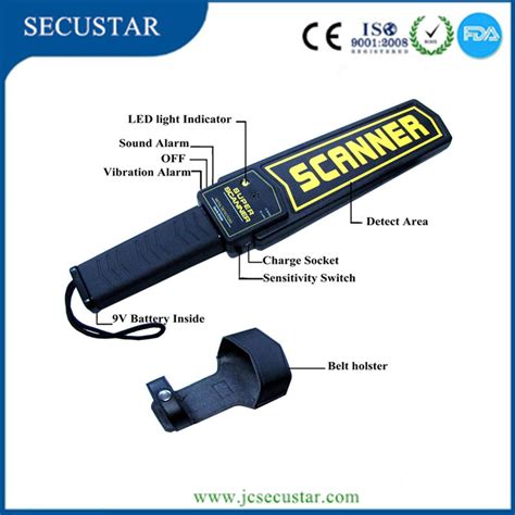 High Sensitivity Hand Held Metal Detector For Security Guards China