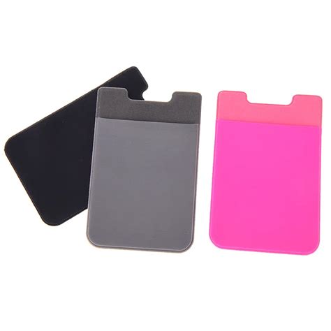 Credit Card Cash Pouch Adhesive Back Cover Durable Phone Holder Case