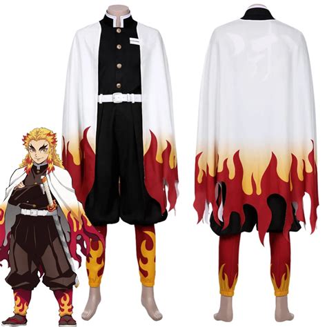 Demon Slayer Rengoku Kyoujurou Outfit Cosplay Costume Cosplay