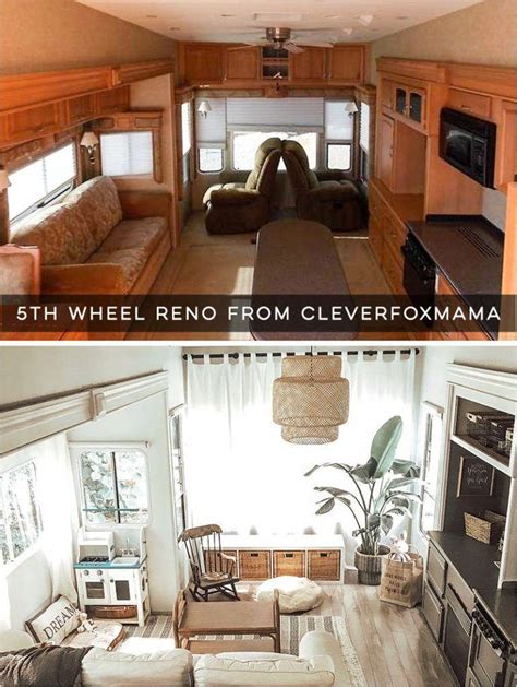 Renovated 5th Wheel With Cozy Cottage Vibes Cleverfoxmama Diy