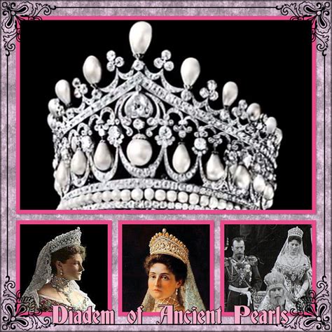 6th June And Todays Tiara Is The Diadem Of Ancient Pearls This