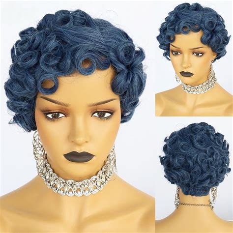 Short Curly Wig Etsy