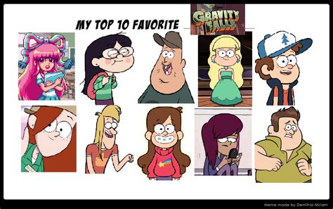 My Top 10 Favorite Gravity Falls Characters By Kbinitiald On Deviantart