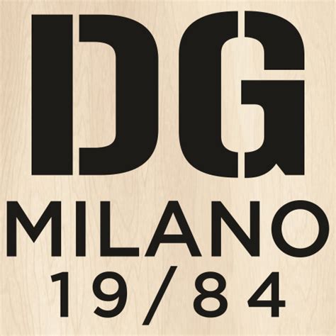 Dolce And Gabbana Milano 1984 Svg D And G Milano 1984 Png Dolce And