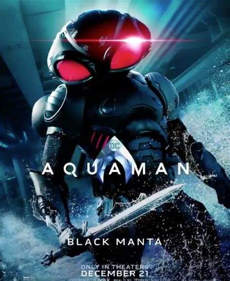 Yahya Abdul Mateen Ii As Black Manta Aquaman Character Posters