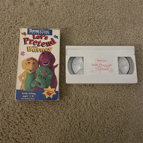 Barney And Friends Vhs Lets Pretend With Barney 1993 Sing Along Songs