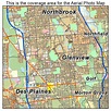 Aerial Photography Map of Glenview, IL Illinois