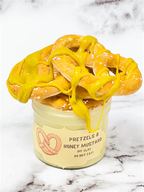 Pretzels And Honey Mustard Slimethick And Glossy Slime Diy Etsy