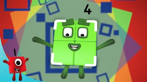 Numberblocks Number Four Learn To Count Learningblocks Youtube