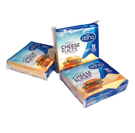 Dana Processed Cheese Spread Triangles Cheddar Cheese Slices