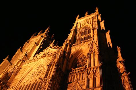 York Cathedral Gothic Architecture At Night Spooky Stefan Flickr