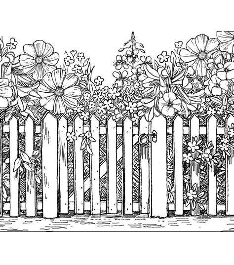 Free Printable Wooden Fence Coloring Pages Duncenncooley