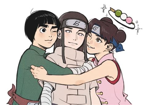 Tenten Rock Lee And Hyuuga Neji Naruto And 1 More Drawn By Il1023il