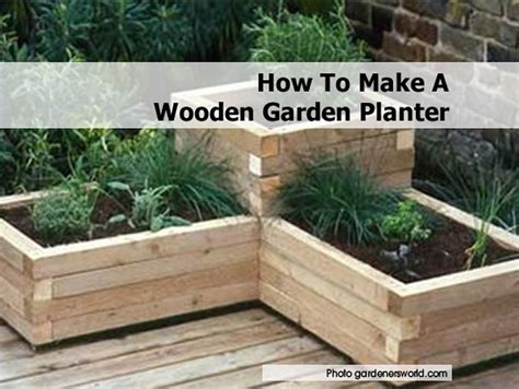 The good news is, we can create great looking and durable diy. How To Make A Wooden Garden Planter